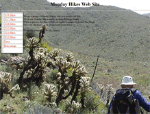 Tablet Screenshot of mondayhikes.com